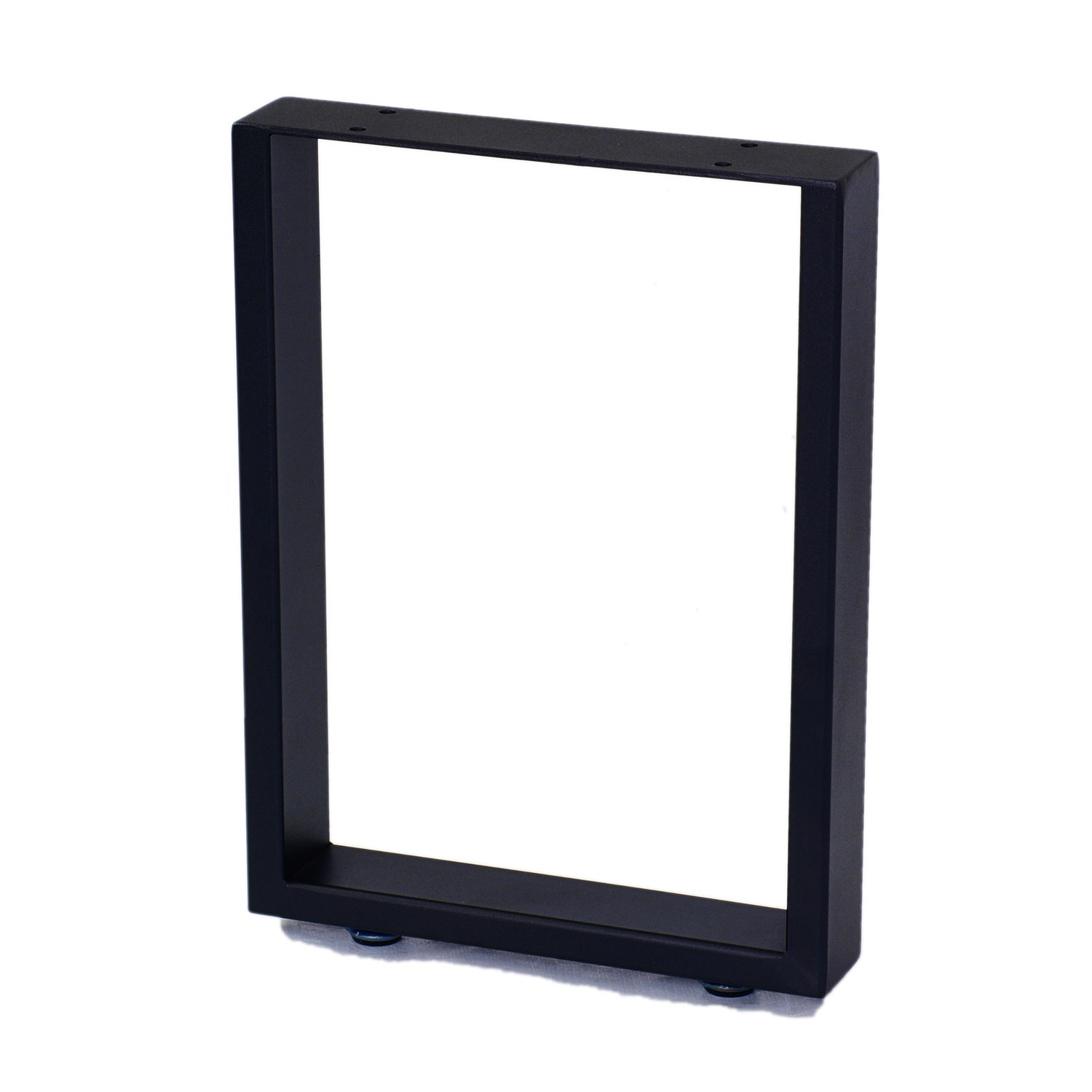 Patas metalicas para muebles de acero lacadas en color negro 80x60cm