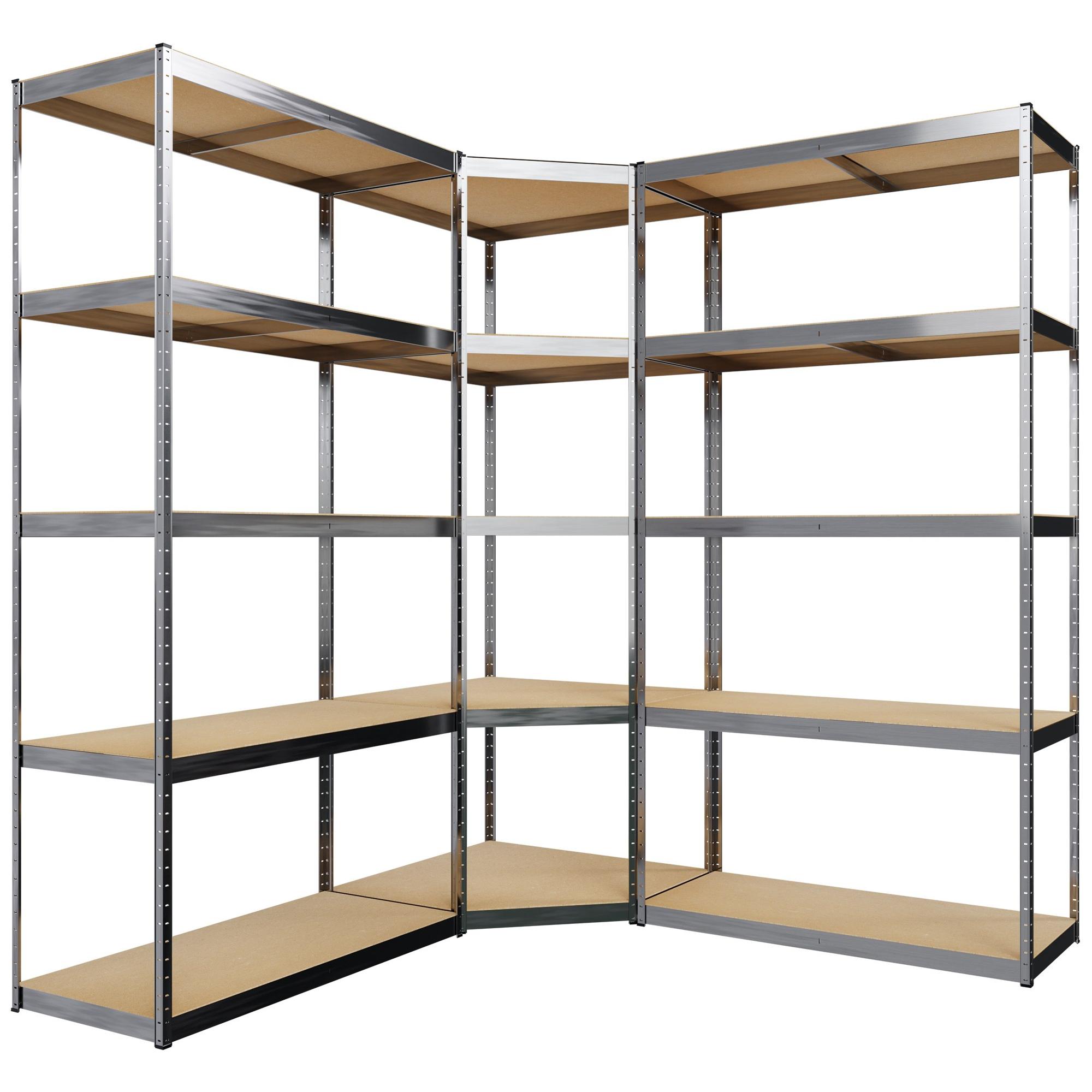 Estantera modular de 3 piezas Plateado