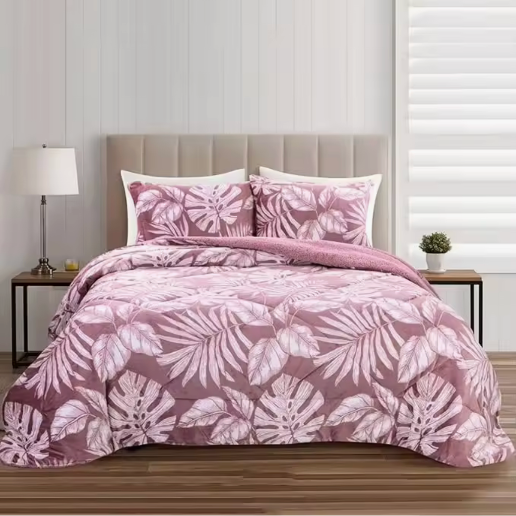 AYU SHOP Edredón Borreguito Invierno para Cama 90/105cm/-135/150cm, Reversible Franela Sherpa, Relleno Microfibra, Nórdico Cálido Suave, con Fundas de Almohada 50X70cm.