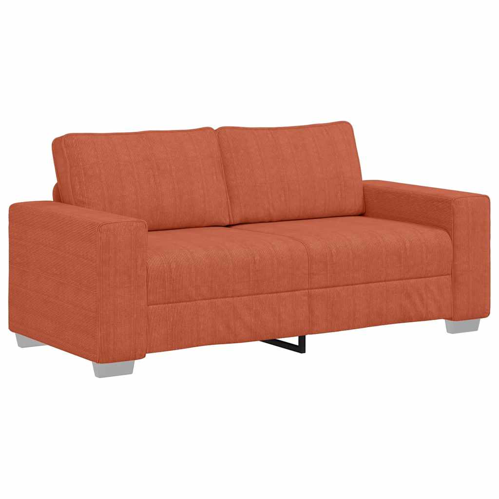 vidaXL Sofá de dos plazas, 180x77x82 cm, tela de pana Multicolor