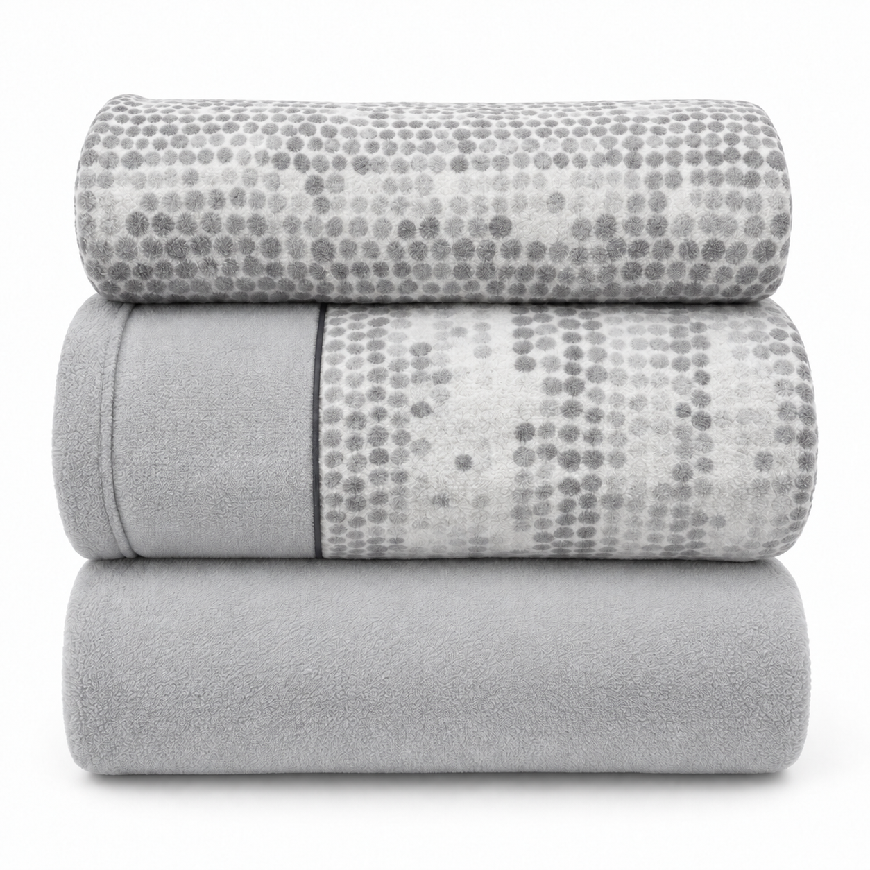 Juego De Sábana Coralina Modelo Islandia, Disponible En Dos Colores: Gris y Azul, Para Cama de 90, 105, 135, 150 y 150(2), Paduana.