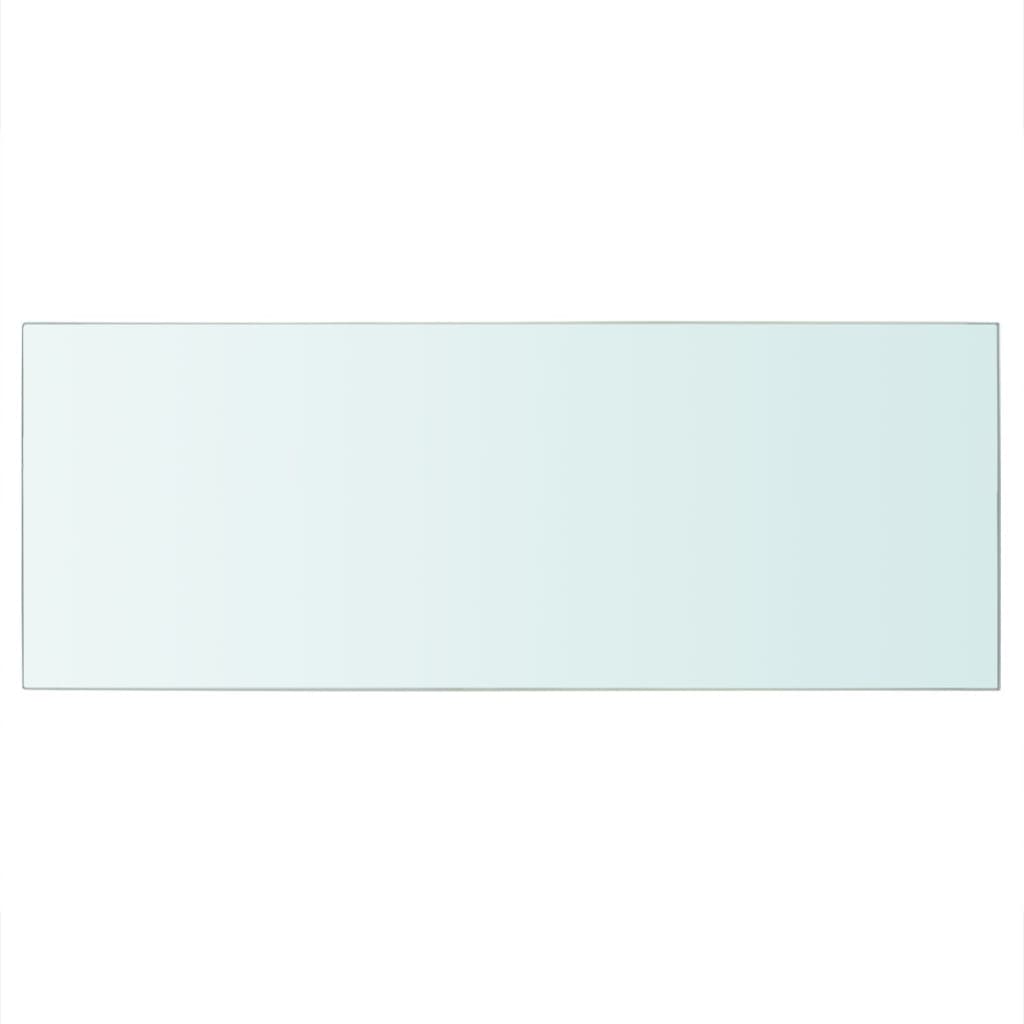 vidaXL Estantes panel de vidrio transparente 60x25 cm Juego de 1 o 2 Mueble Almacenaje Estantería para Oficina, Estudio, Dormitorio Estantería/Librería/ mueble de Almacenamiento