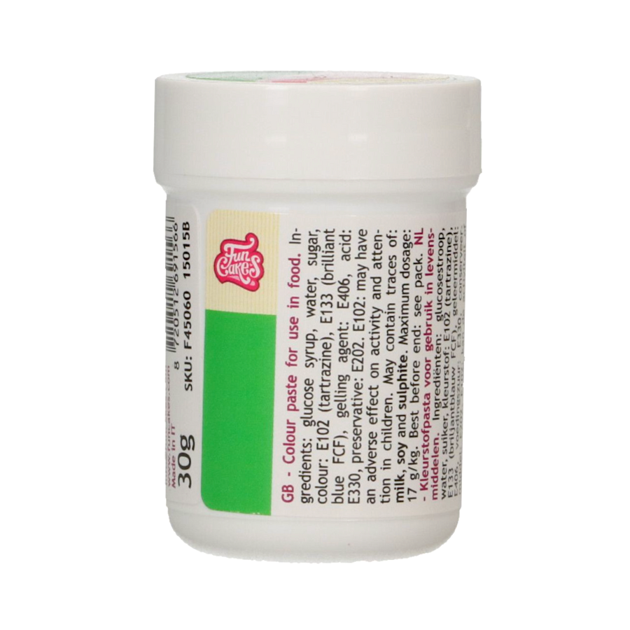 Colorante en Pasta Funcakes - Verde 30g | Ideal para Colorear