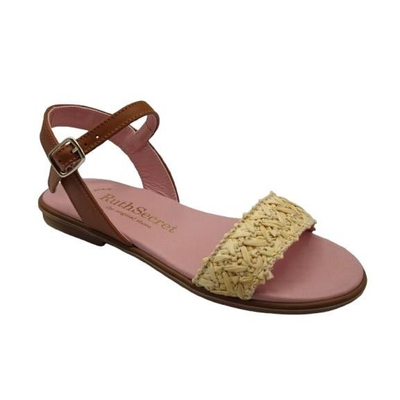 Gulliver - Sandalias de piel para niñas modelo Ruth A-3558, color lino, cómodas y resistentes para uso diario en verano, ideal para bebés y niñas pequeñas