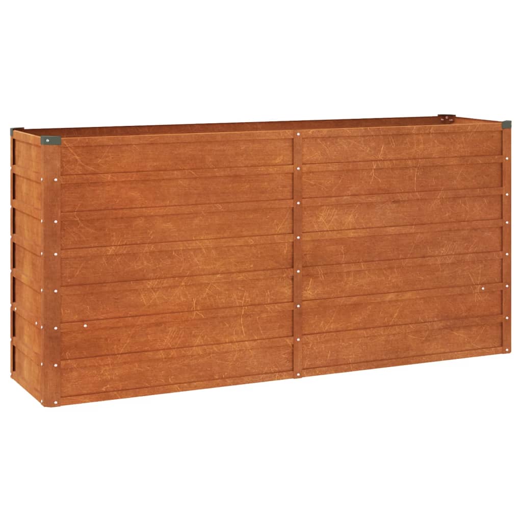 vidaXL Arriate oxidado de acero corten Dimensiones 100 x 40 x 45 cm,  100 x 40 x 77 cm,  160 x 40 x 45 cm y mas