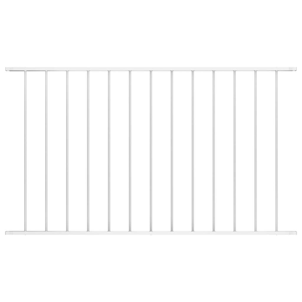 vidaXL Panel de valla Woerden de acero con recubrimiento en polvo, 163x117 cm, blanco