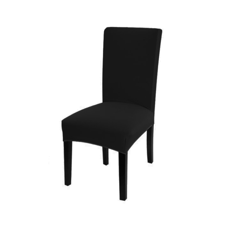 CA Funda de silla de restaurante de seda de leche nórdica simple y moderna, funda elástica para silla, funda para sala de estar de restaurante