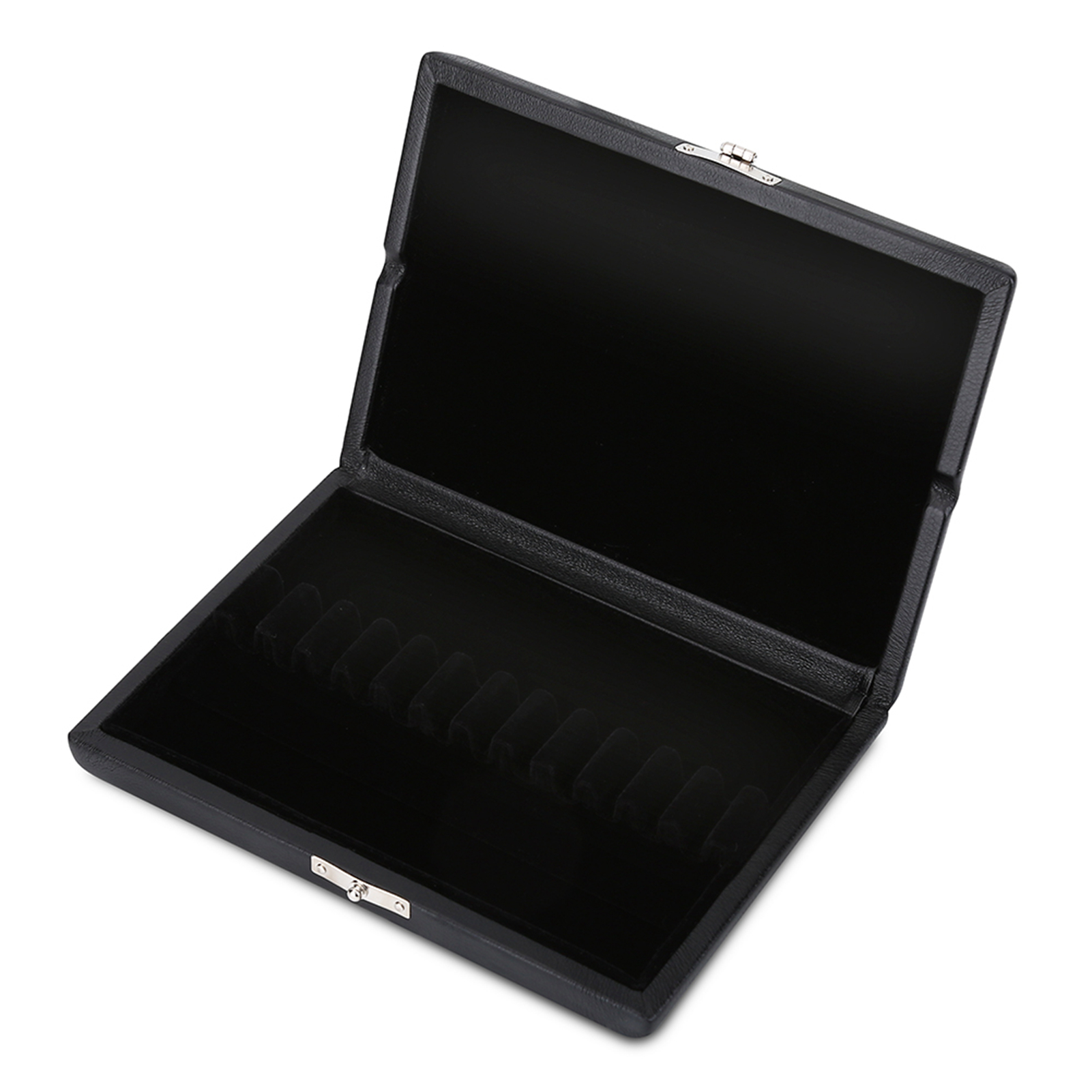 TK Estuche de madera para cañas con cubierta de cuero PU, caja de almacenamiento para 12 cañas de oboe #2