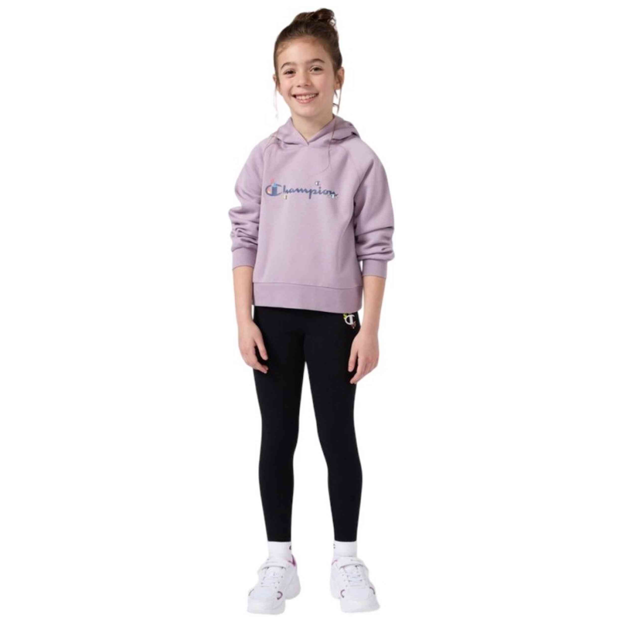 Sudadera Con Capucha Champion modelo 405218-VS100 para Niñas en color Morado