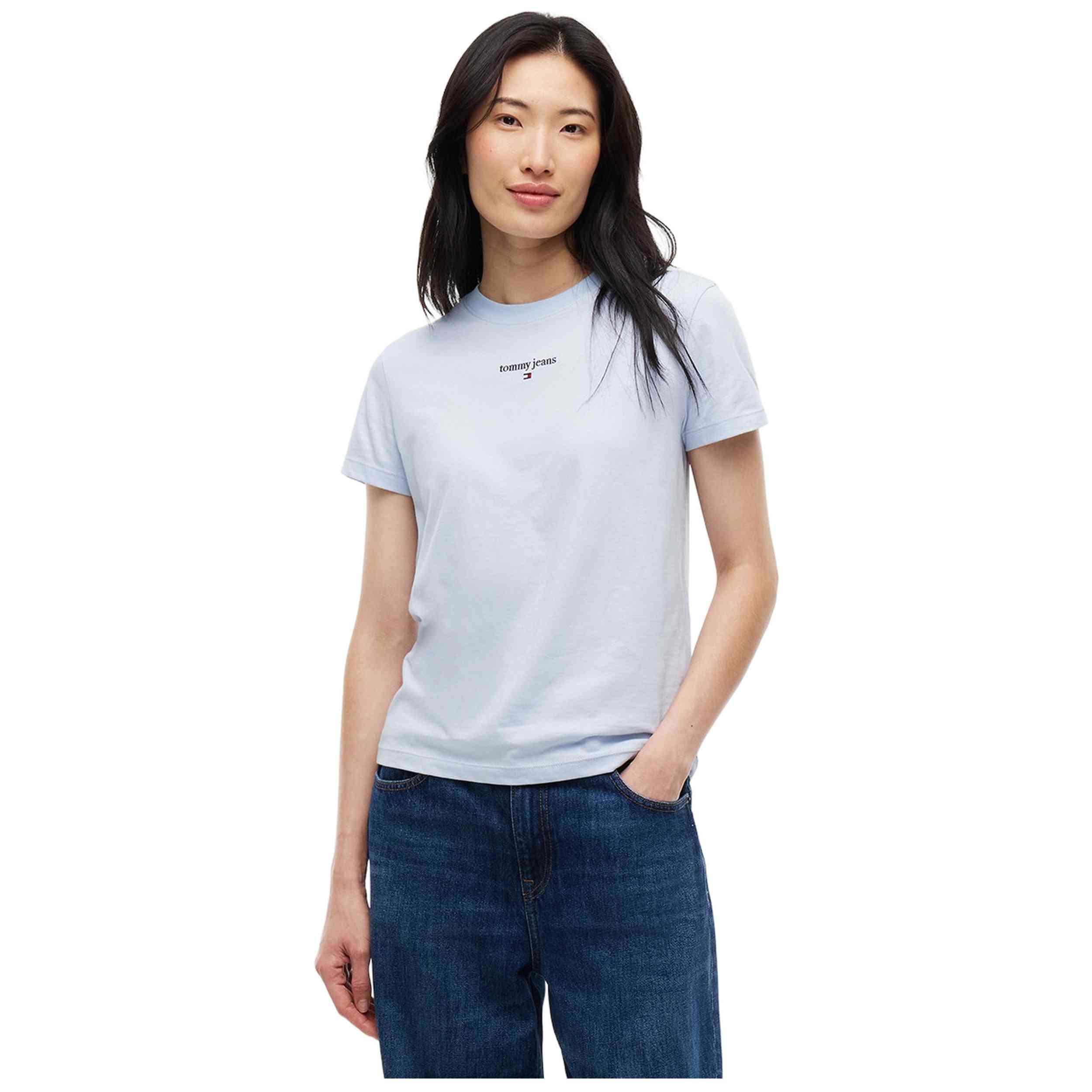 Camiseta De Manga Corta Tommy Hilfiger modelo DW0DW23527 para Mujer en color Blanco