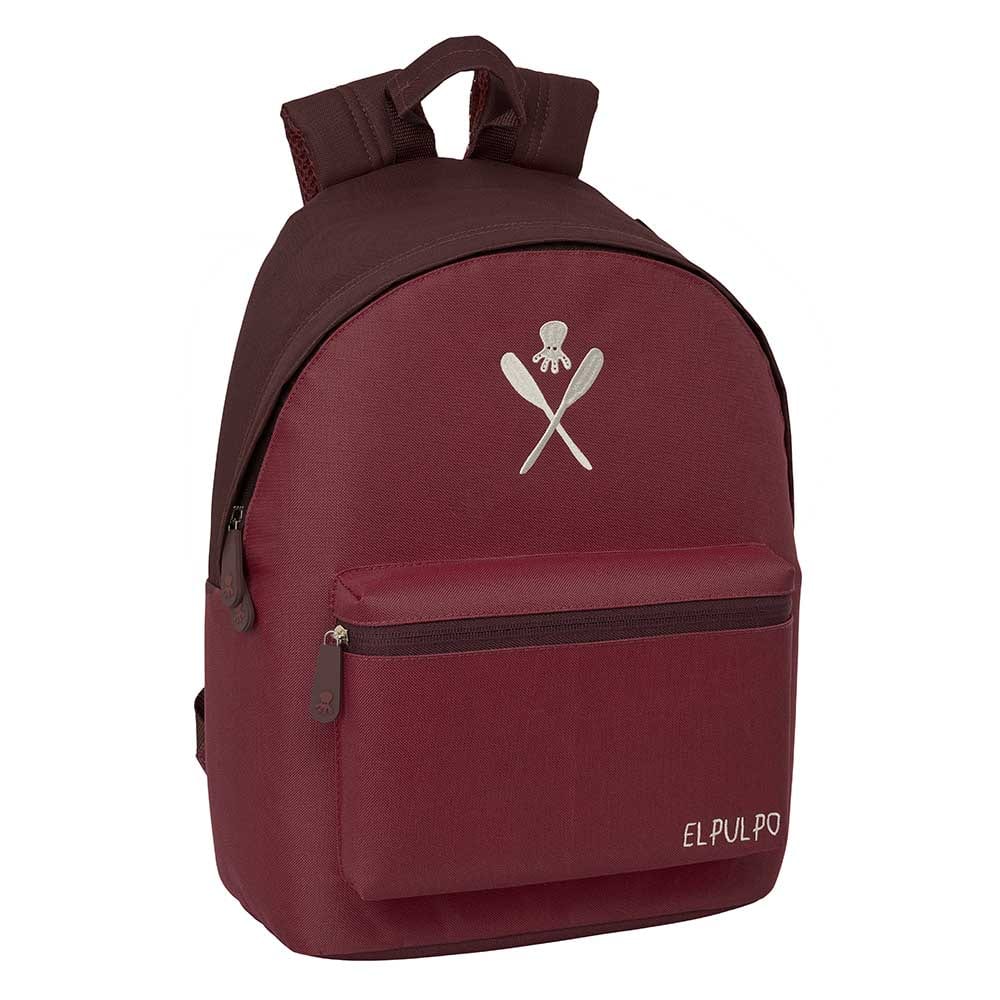 SAFTA | Mochilas Escolares Doble El Pulpo para Portátil y Tablet Compartimento Antirrobo Trasero Acolchado, Doble Tirador en Cremallera Principal, Bolsillo Frontal con Cremallera, Asa Superior, Marino