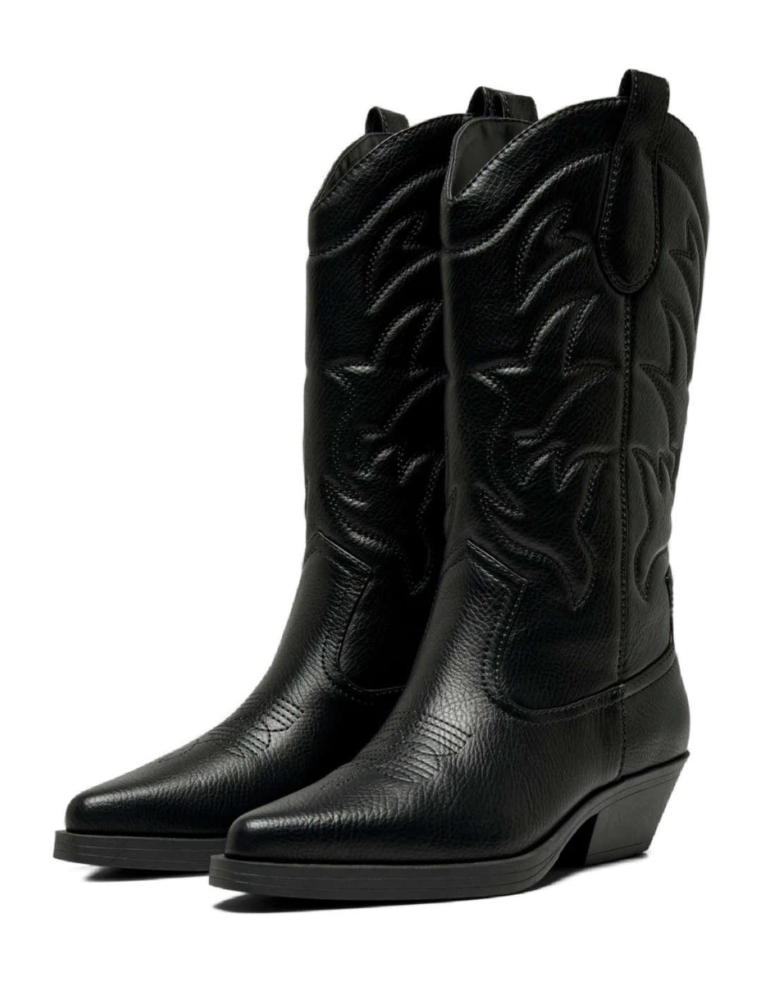 Botas Only Vronco cowboy negro para mujer