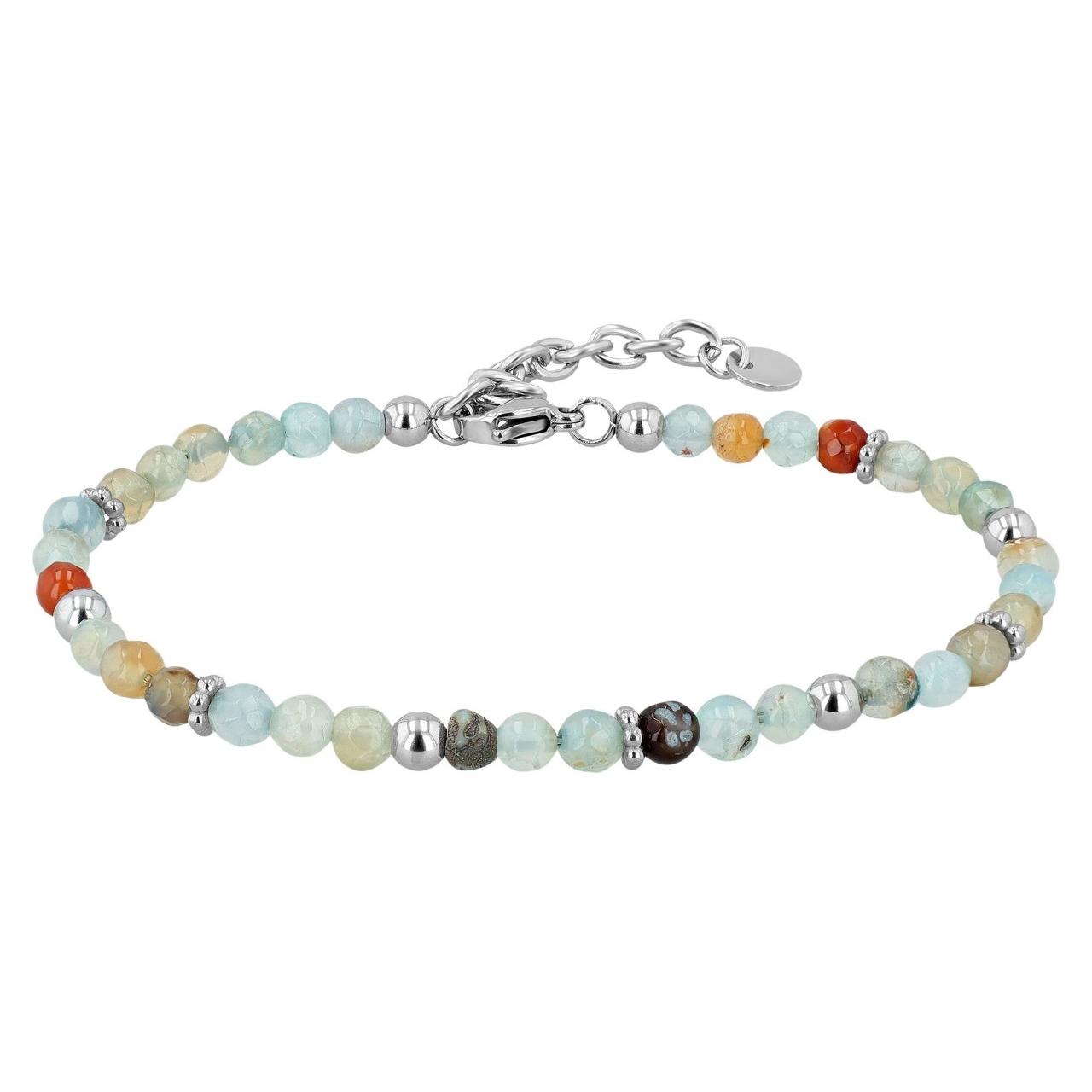 Akzent® Pulsera "Willow" em Aço Inoxidável e Pedras Naturais - 0646