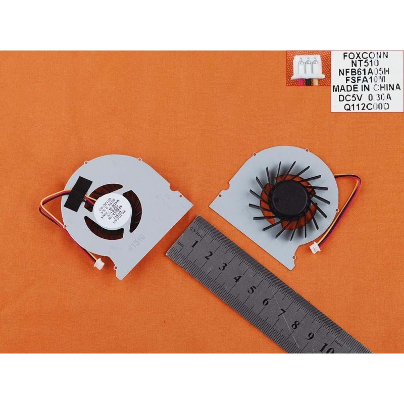 VENTILADOR CPU PARA PORTÁTIL FOXCONN NT330I NT510 NT-510 NT410 NT425 NT435 NT-A3700 HAIER MINI2 NFB61A05H