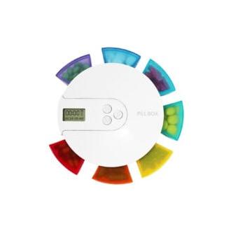 CA Pastillero automático con organizador electrónico de medicamentos para 7 días (verde)