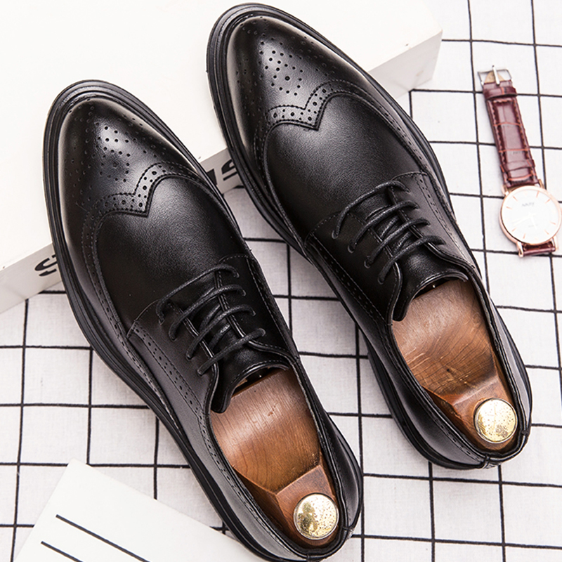 TK Zapatos De Cuero Brogues De Alta Calidad Para Hombre Clásicos Zapatos De Vestir Formales Para Oficina Y Boda Zapatos De Negocios Casuales