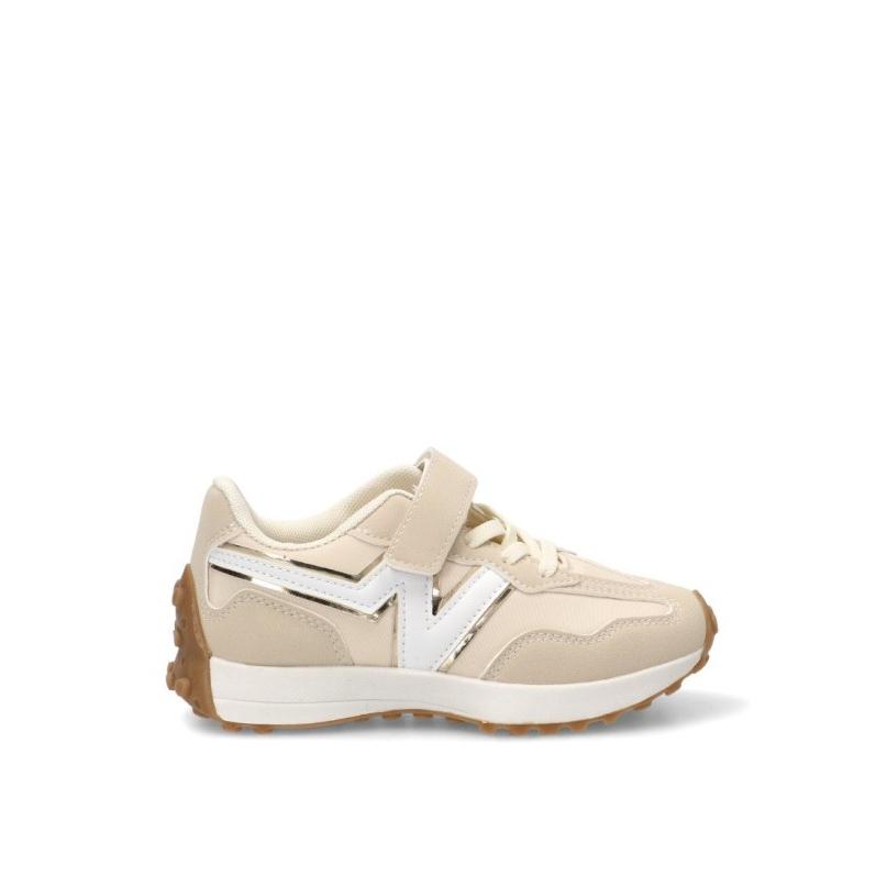 Zapatillas Casual Luna Kids - Niña - Suela Plana - Modelo Rbs1649 - Color Beige