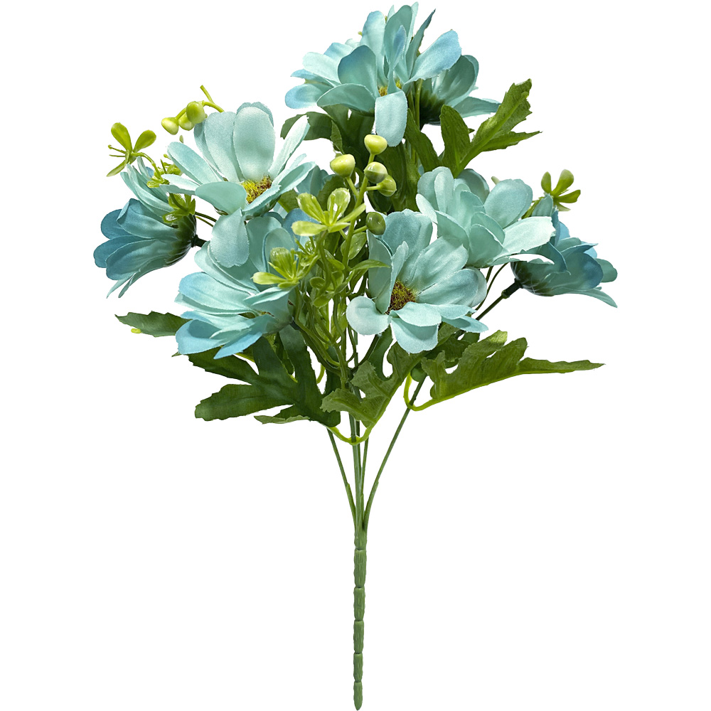 Poenia Arte Floral - Ramo Crisantemo Artificial 35cm 3 Piezas - Flores y Plantas Artificiales