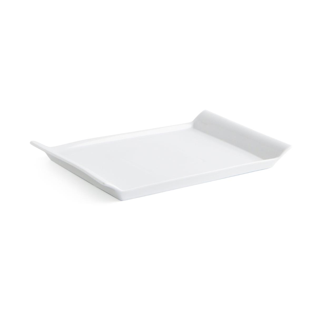 QUID GASTRO FRESH Fuente Rectangular Porcelana 26X18CM Blanco Brillo Blancura y resistencia para el día a día Apilable