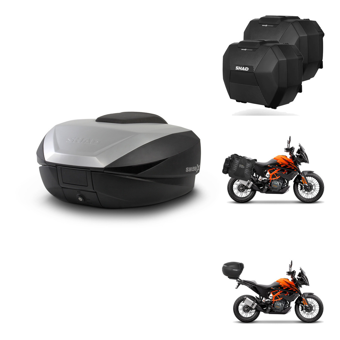 Maletas Sh38x Carbon + Herraje Baul + He KIT-578900