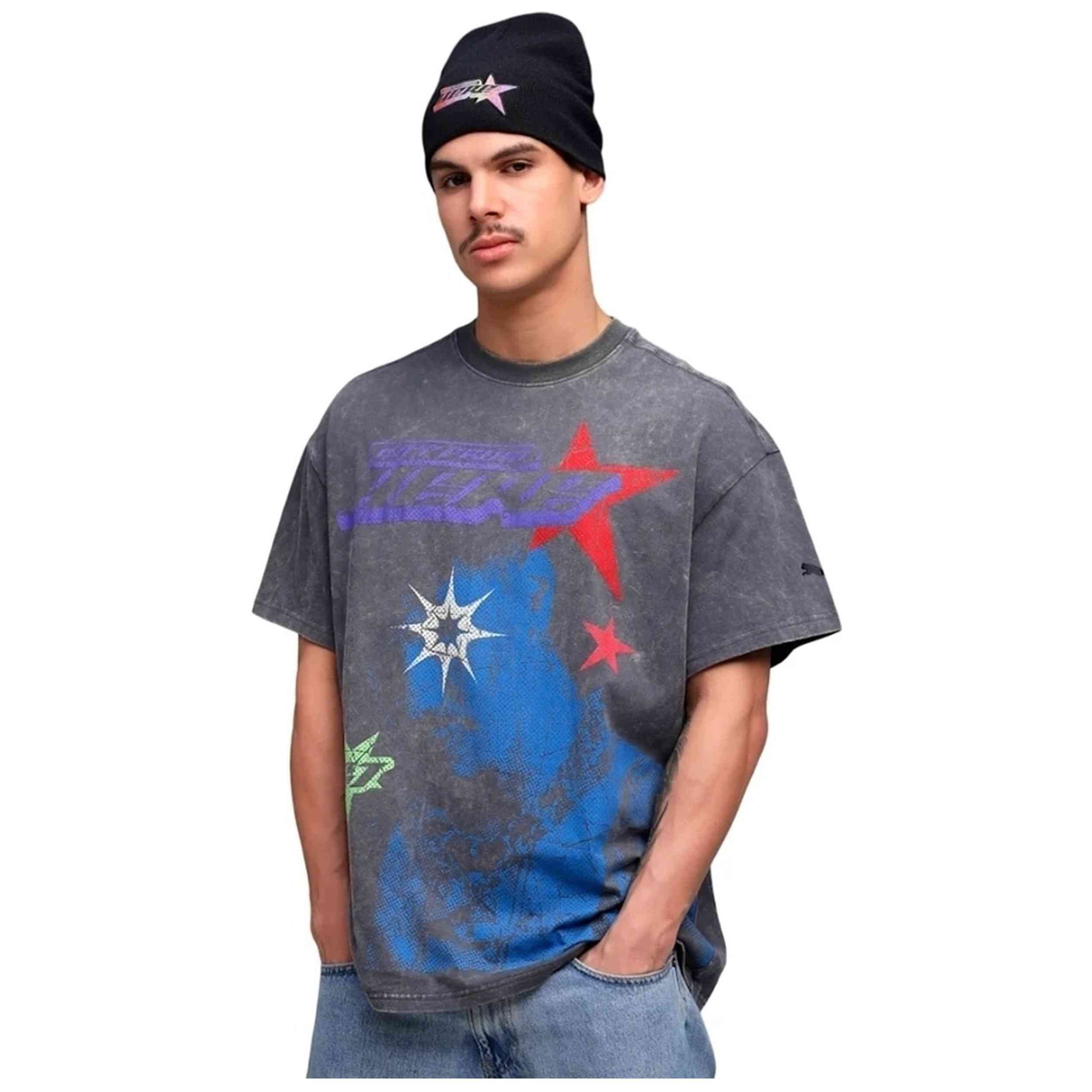 Camiseta De Manga Corta Puma modelo Camiseta Puma X LaMelo Star Vision Graphic Tee "Dusky Gray" para Hombre en color Azul