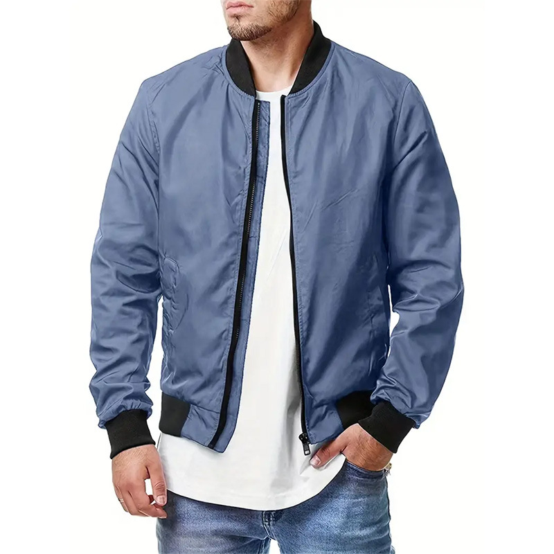 TK Chaqueta de béisbol de piloto deportivo de primavera y otoño, chaqueta de hombre, abrigo casual de talla grande para hombre