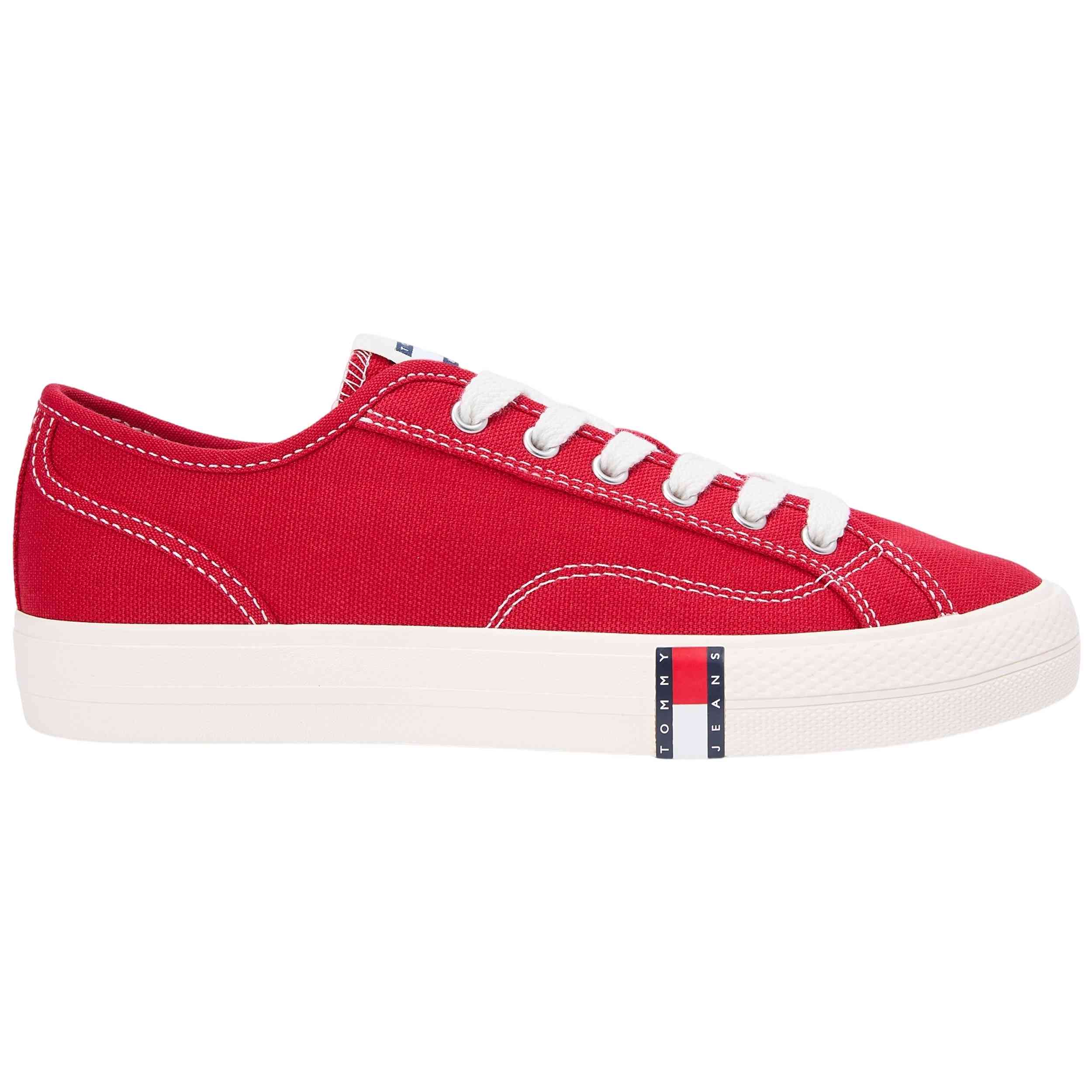 Zapatillas Tommy Hilfiger modelo Archive Flag para Mujer en color Rojo