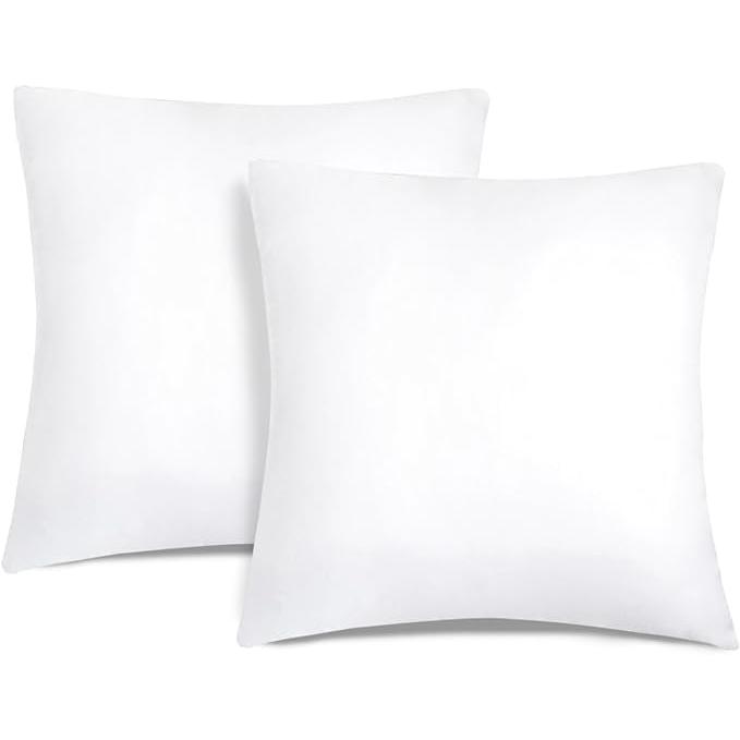 AKASA - Pack de Rellenos de Cojín y Almohada (1/2/4 Unidades) - Almohadones Decorativos de Fibra Hueca, Acolchados y Suaves, Para Sofá, Cama o Coche - Disponibles en Todos los Tamaños: 40x40, 45x45, 50x50,55x55, 60x60, 35x55, 40x60, 50x70