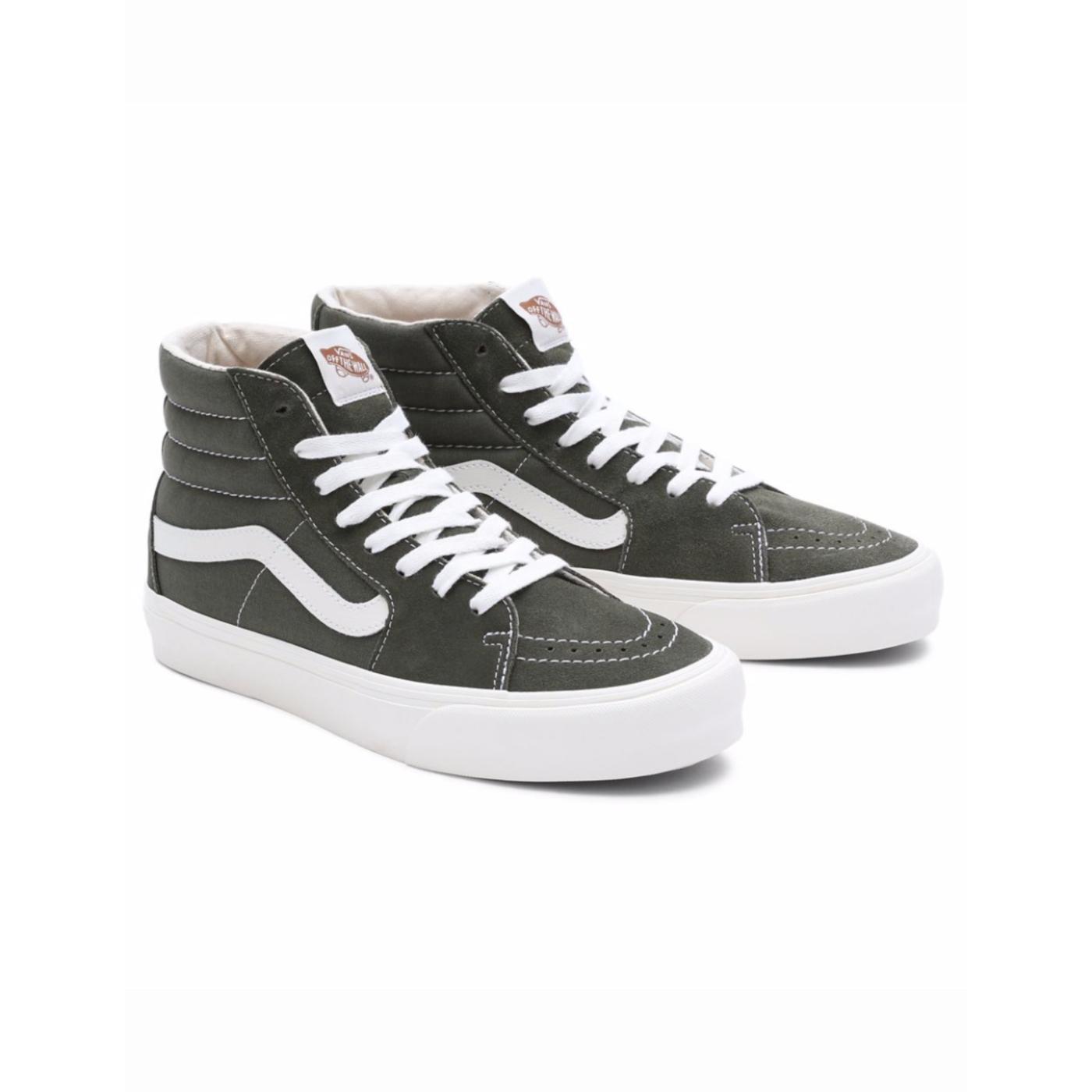 Zapatillas Vans Sk8-Hi VR3 Grape Leaf - Diseño en Verde y Blanco