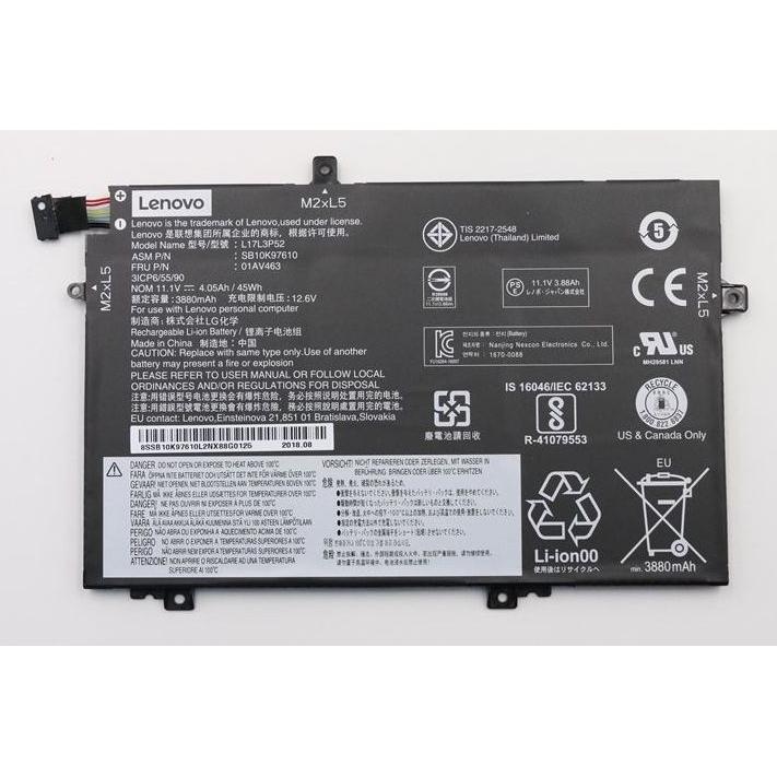 Batería original Lenovo de 45 Wh y 11,1 V, 5B10W13896