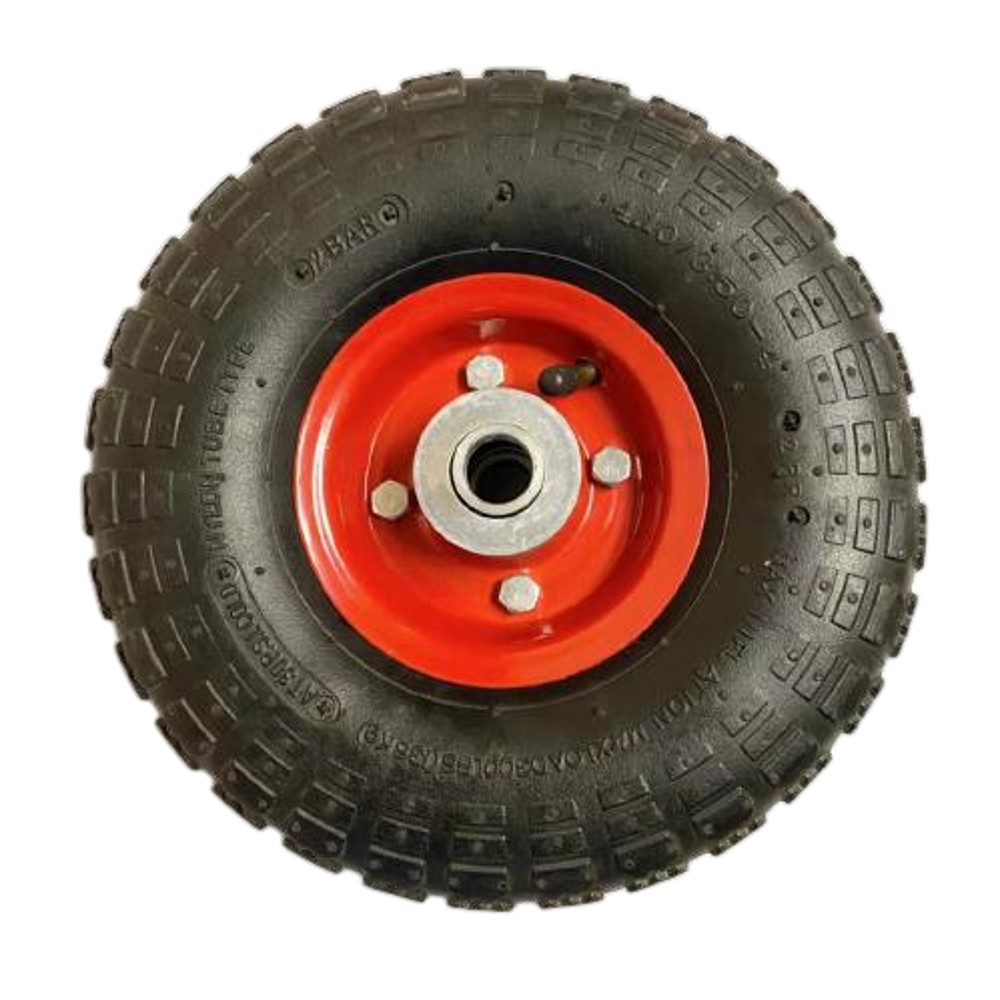 Rueda de Carretilla Inflable 136 kg 4.10/3.5-4 26cm Goma Nylon Ultra Resistente