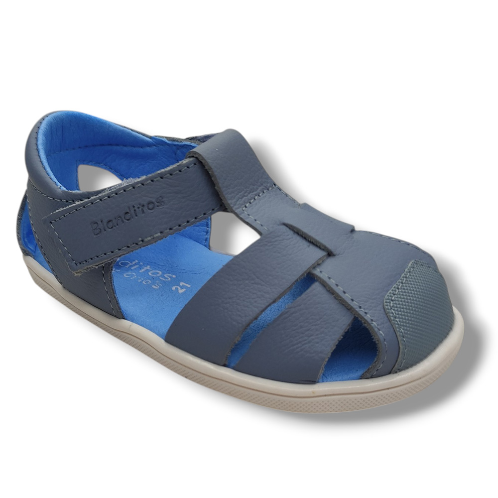 Blanditos by Crio's Sandalia Cerrada Niño Crios COSTA AZAF26V AZULON Respetuoso calzado niños Blanditos Summer ROYALE CORDONETS