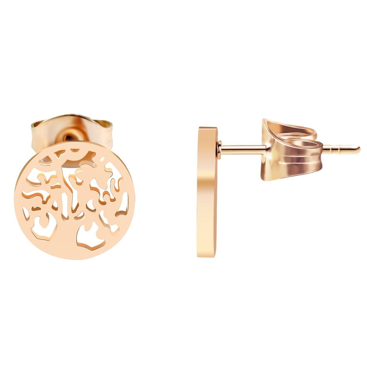 Akzent® Pendientes Árvore da Vida de Aço Inoxidável 0080