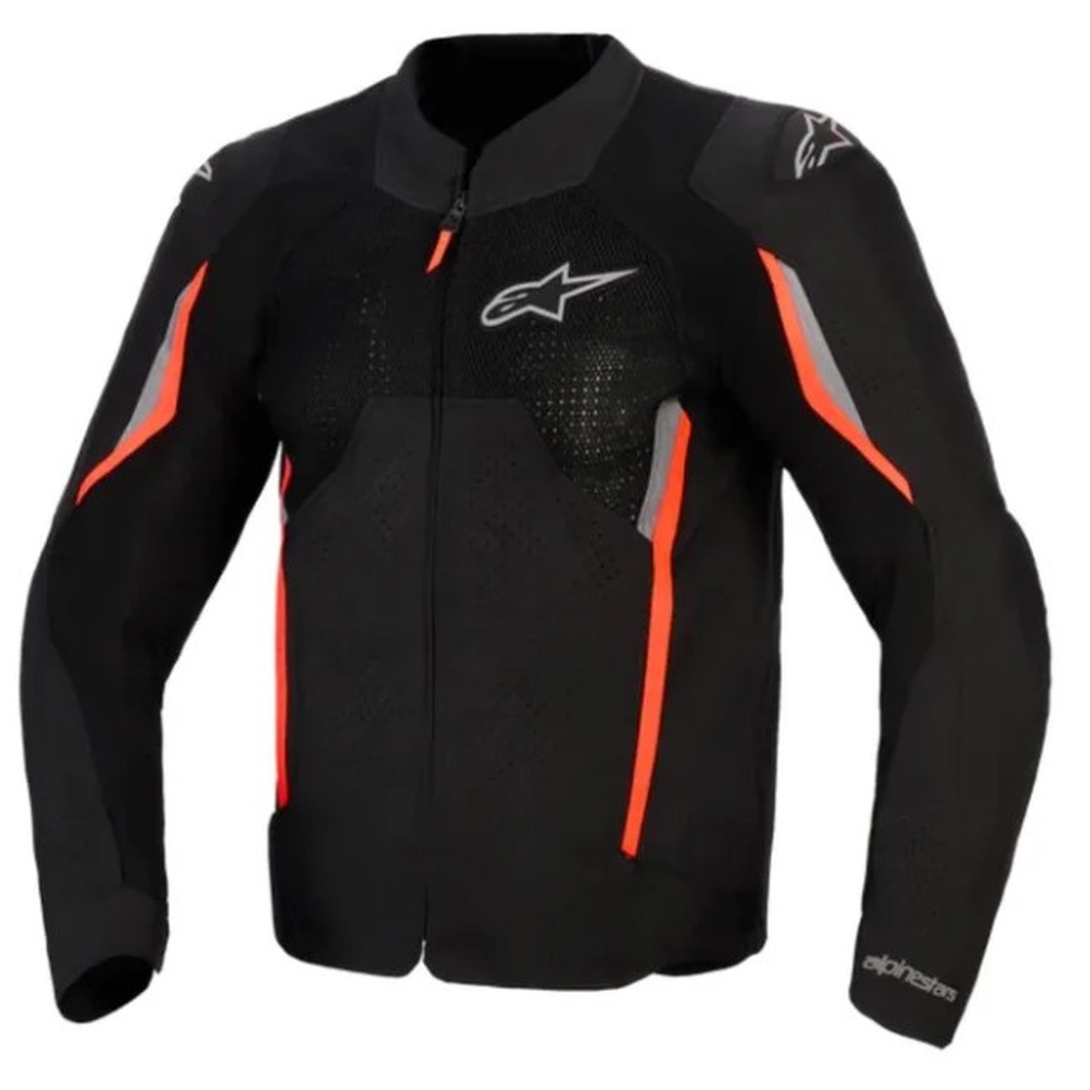 Alpinestars - Chaqueta AST V3 Air de moto para hombre, ligera y altamente ventilada con amplios paneles de malla, protección homologada en hombros y codos, compatible con sistema Tech-Air, perfecta para carretera, ciudad y largas distancias