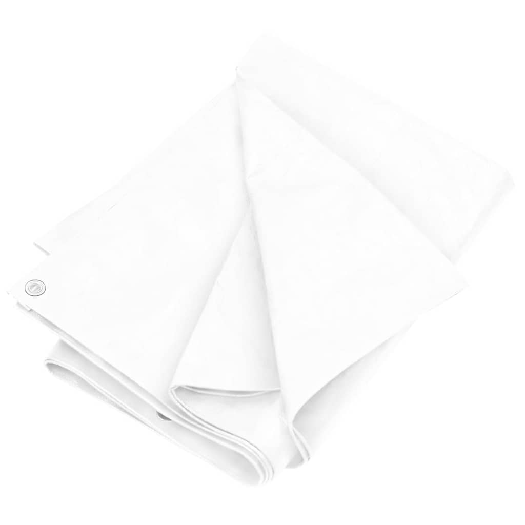 vidaXL Lona HDPE blanco 180 g/m² Multitalle