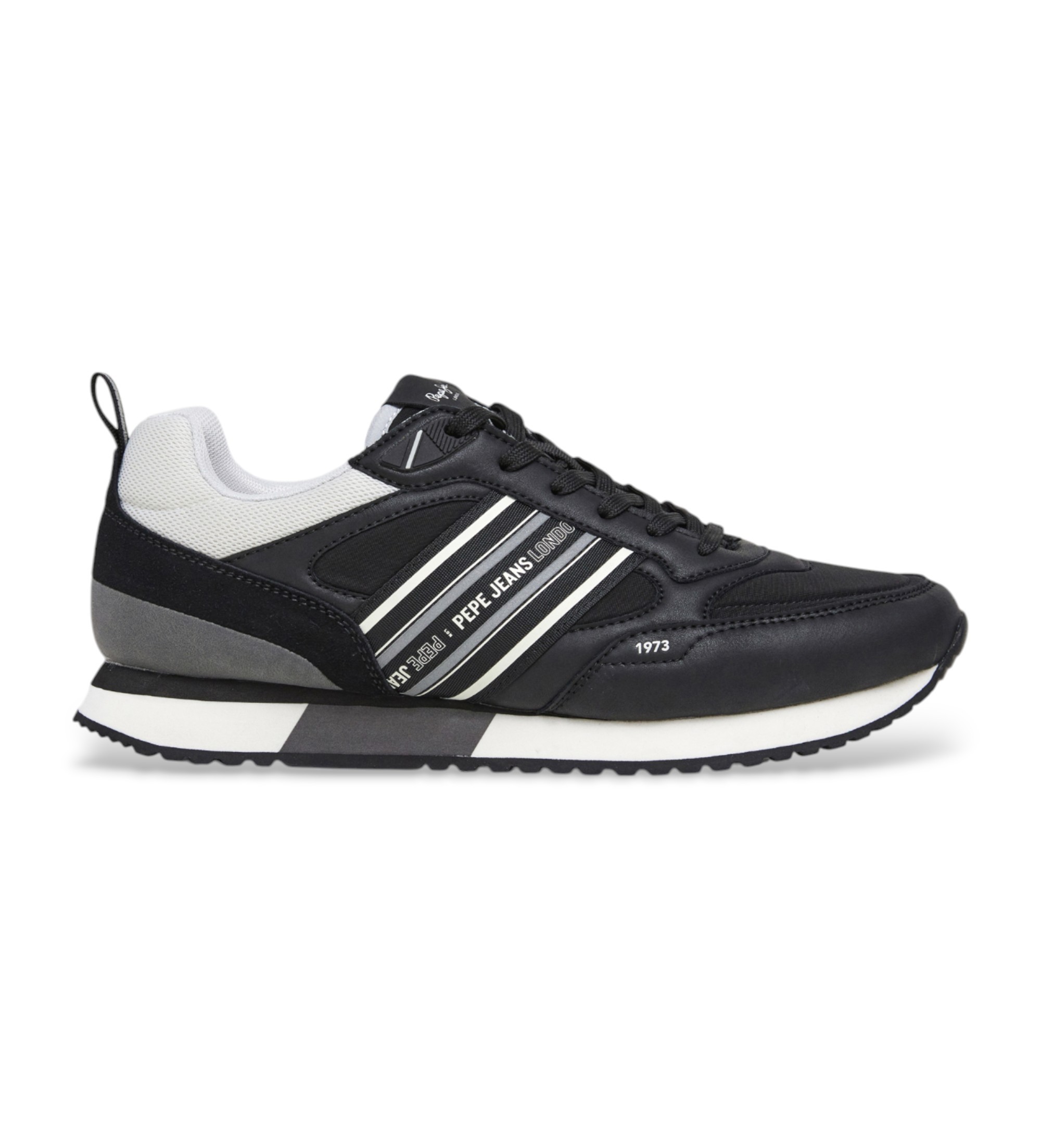 Pepe Jeans | Hombre | Zapatillas de piel Dublin  half negro