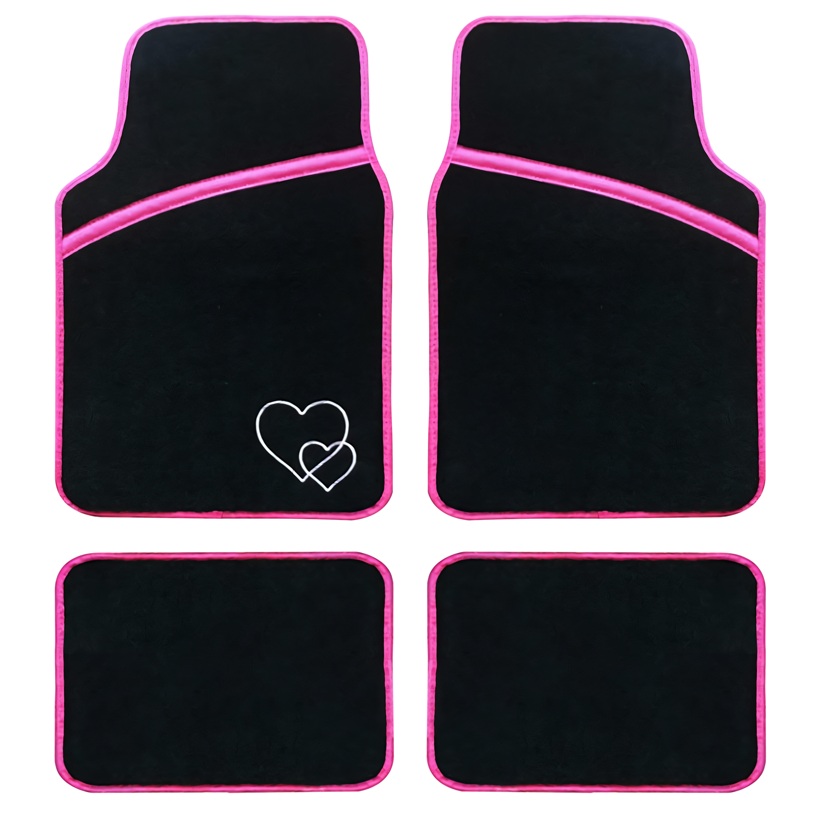 Enerfero-Alfombrillas Coche,Juego Alfombrillas para Coche , Alfombra de Moqueta para Vehículo, Antideslizantes-4 Piezas