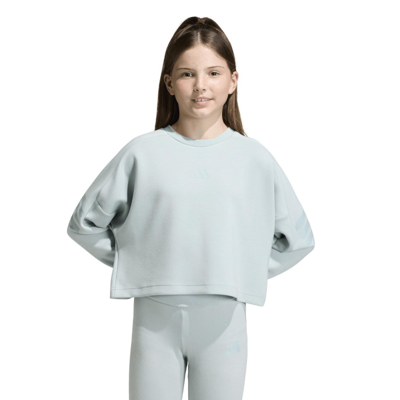 SUDADERA NÑA TURQUESA C/CJA LISA Adidas