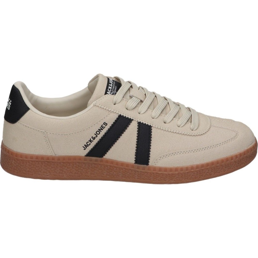 JACK & JONES | Zapatillas Jack & Jones para Hombre – Deportiva Casual en Color Beige con Detalles en Negro – Sneakers con Cordones – Estilosas – Versátiles – Cómodas y Combinables – Modelo 12271083