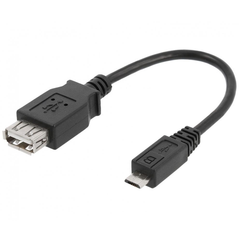 Adaptador USB-A hembra a micro USB macho, OTG móviles