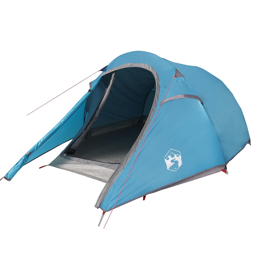vidaXL Tienda campaña túnel 2 personas tela opaca impermeable Color Gris y naranja,  Azul,  Verde y mas
