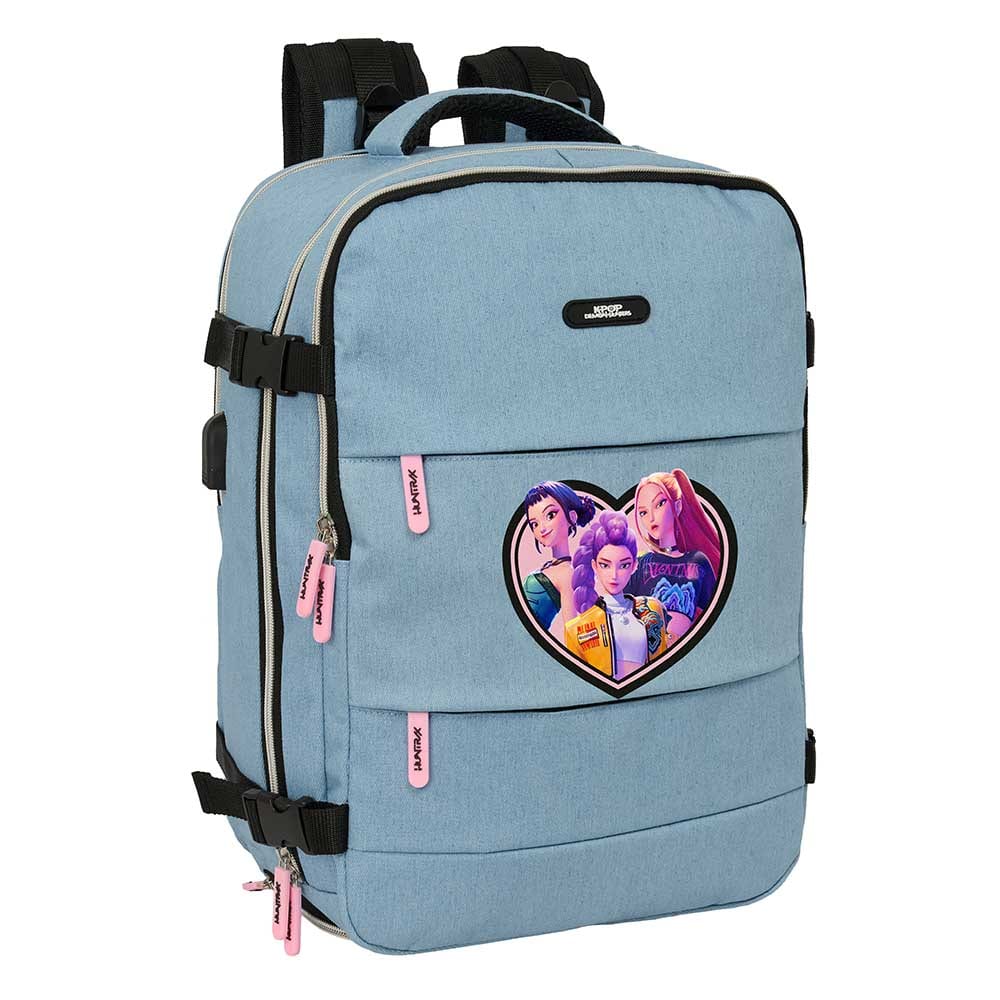 SAFTA | Mochilas y Bolsas Deportivas K-Pop Demon Hunters, Modelos Mini, Junior, Doble, Extensible, Adaptables a Carro, para Portátil, Grande con Ruedas, Sacos Deportivos, Shopper y Bolsa de Fin de Semana, Mochilas con Licencia Oficial