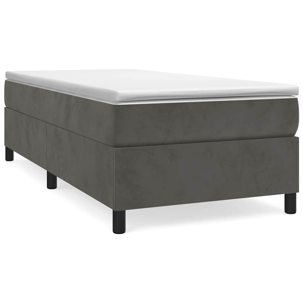 vidaXL Estructura de cama con somier terciopelo  90x200 cm Multicolor