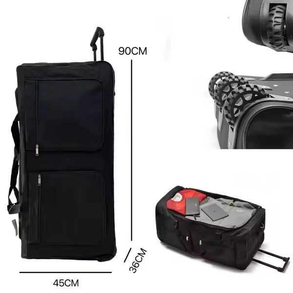 Bolso con ruedas Oxford, Maleta ultraligera de gran capacidad para equipaje rodante de 32/40 pulgadas, Maleta de viaje ligero, ideal para viaje, estudiantes, etc.