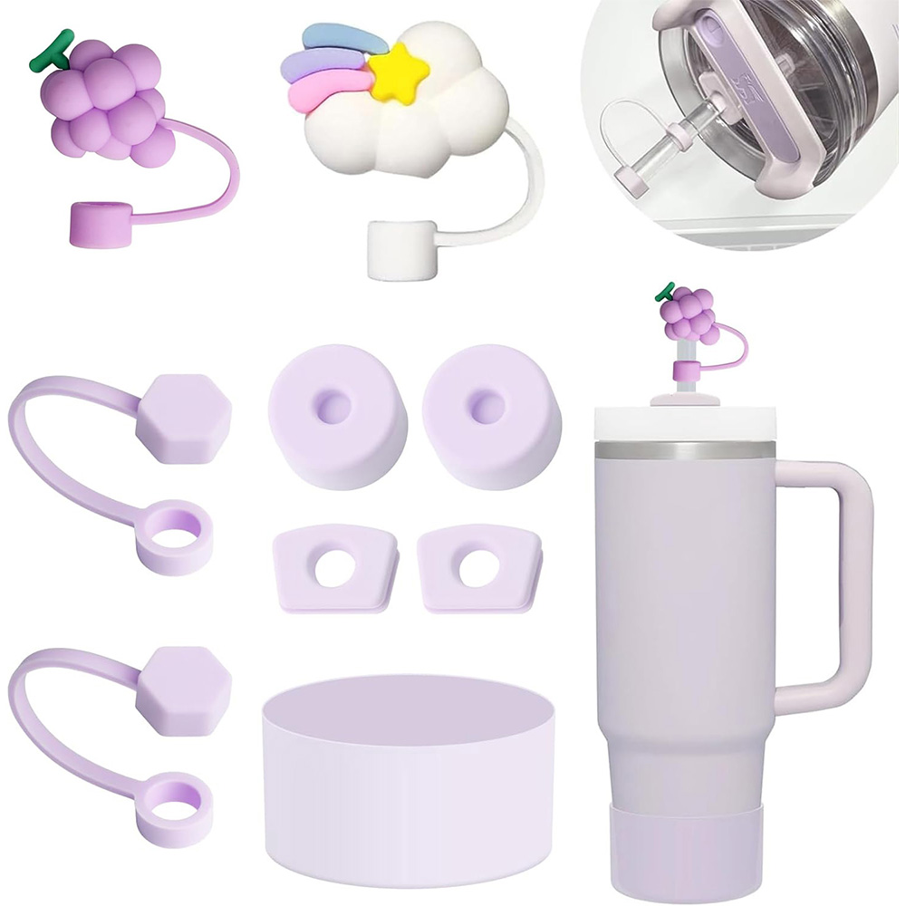 CA Juego De Accesorios Para Stanley 9 Piezas With 6 Tapones Antidesborde De Silicona Y 2 Tapones Para Tiras De 9-10 Mm