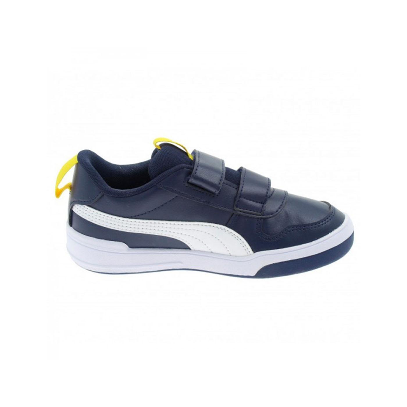 Puma Zapatilla Niño Multiflex Marino Cuero Sintético Velcro