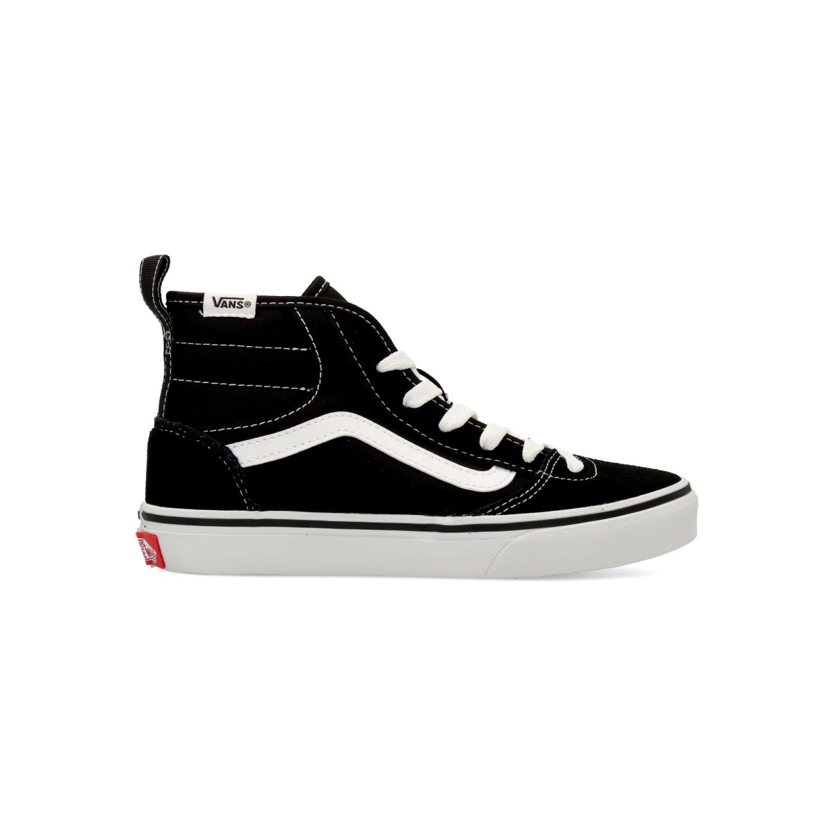 Vans - Botas deportivas Ashwood HI Decon para niño, de piel y textil con suela waffle antideslizante y cuello acolchado