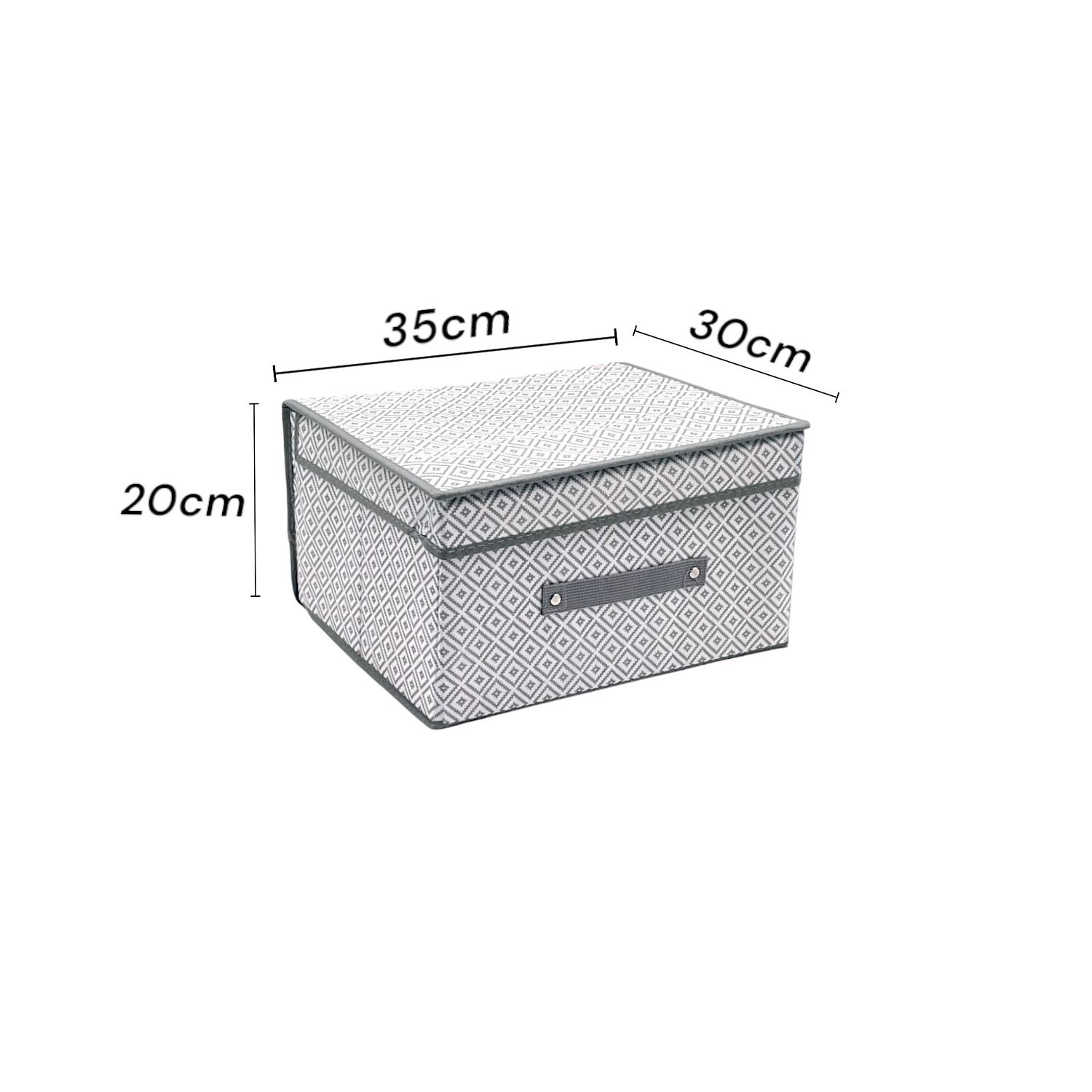 STARTELECTRIC CAJA DE ALMACENAMIENTO ROPA CLOSET CON TAPA COLOR GRIS,DE TELA TNT, PLEGABLE, MOD MARCA ALLPERCOM