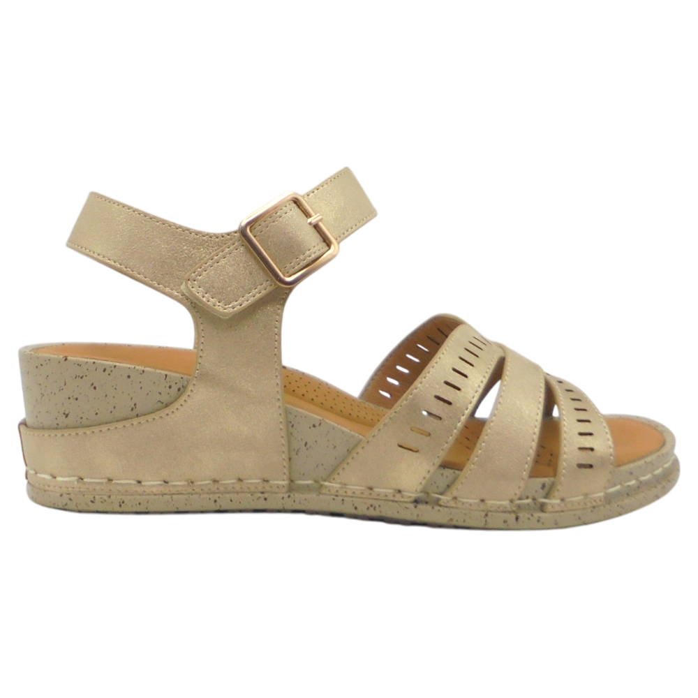 Sandalias Amarpies modelo Abz30213 en color Dorado