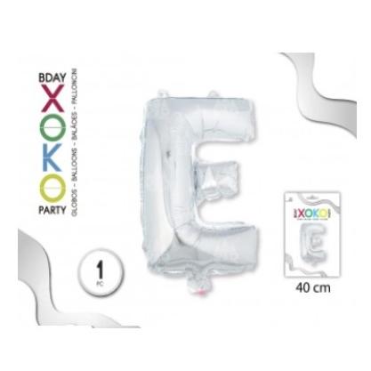 Globo Foil De Letras, En Color Plata Con Tamaño De 40CM. #Xoko Party #Letras #Globos.